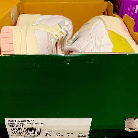 PUMA | Women’s Cali Dream | US 7/ EU 37.5 | WHITE-MARSHMALLOW-CHALK PINK | BNIB - Picture 16 of 16